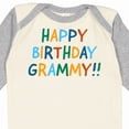thumbnail image 4 of Inktastic Happy Birthday Grammy Boys or Girls Long Sleeve Baby Bodysuit, 4 of 5