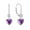 02_Feb._Amethyst, variant on PYNZY Heart Dangle Drop Earrings, 925 Sterling Silver Earrings for Women with Aquamarine Birthstones Leverback Jewelry for Gifts