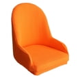 thumbnail image 1 of Funda elástica para silla de comedor con respaldo alto, cómoda y lavable. Naranja, 1 of 9