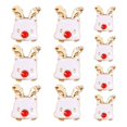 thumbnail image 1 of LNGOOR 10Pcs Christmas Nail Manicure Rhinestone Xmas Cartoon Design Elk Bells Christmas Tree Alloy Rhinestones Nail Accessories, 1 of 8
