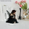 thumbnail image 4 of RuiJiao Mesmerizing 2D Flat Black Fairy Butterfly Home Decor - Enchanting Bedroom, Office, and Café Ornament for a Whimsical Touch, 4 of 8