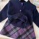 thumbnail image 5 of 2-7Y Children's Sweater Love Button Cardigan Girls Sweater Knitted Coat Girls Clothing Kid's Outfit Optional Plaid Skirt, 5 of 6