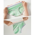 thumbnail image 3 of INNERSY Girl's Cotton Underwear Split Hipster Panties for Teens 6-Pack (10-12 Years,Bright Colors), 3 of 7