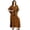 Brown, variant on Kimono Sleeves V Neck Rayon Kaftan - Women's Stylish Printed Kaftan