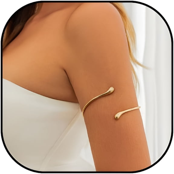 DESIGNICE Upper Arm Bracelet Cuff Jewelry for Women Gold Arm Cuff Adjustable Flower Starfish Armband Statement Party Jewelry