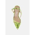 thumbnail image 4 of Cherry Tart Snake Print Spool Heel Sandals, 4 of 10