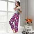 thumbnail image 4 of Uemuo Vintage Vinyl Record Pattern Women's Wide Leg Palazzo Lounge Pants with Pockets Light Weight Loose Comfy Casual Pajama Pants-Small, 4 of 9