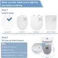 thumbnail image 4 of Tapa de WC, Asiento para inodoro, Asiento de inodoro familiar, Asiento de entrenamiento para niños con Desmontaje Rápido, Diámetro: Para adulto: 29 x 23,5 cm44,8 x 37,1 cm, Forma O, 4 of 5