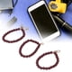 thumbnail image 5 of 3 uds abalorio para teléfono con cuentas 12mm 3 estilos perla de resina elegante estilo moderno cordón para teléfono con cuentas para llavero de teléfono rojo vino oscuro, 5 of 8