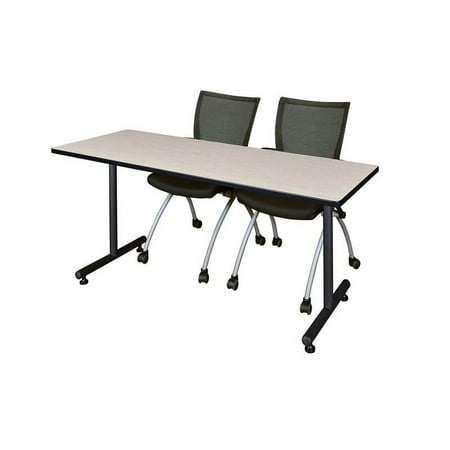 UPC: 0192357020654 | Regency 60  x 30  Kobe Training Table- Maple and 2 Apprentice Nesting Chairs