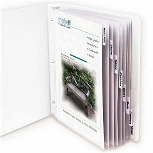 C Line Products 05587 2 In Sheet Protectors With Index Tabs Clear