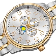 Men's Quartz Multifunction Alloy Two-Tone Bracelet Watch
