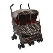 Manito Castle Alpha Twin Stroller Weather Shield (Chocolate)