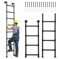 thumbnail image 3 of golytefs Heavy-duty Metal Ladder Floor-standing Ladder for Caravans Dormitory Fire Escape, 3 of 9