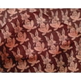 thumbnail image 4 of oneOone Silk Tabby Fabric Rabbit Block Print Fabric By Yard 42 Inch Wide, 4 of 4