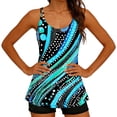 thumbnail image 6 of HOMBOM Womens Modest Tankini Swimsuits Two Piece Boyshorts Swimwear Tummy Control Floral Bathing Suit for Adult,Black,L, 6 of 8