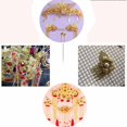 thumbnail image 3 of 100 Piez Filigrana , Colgante de Rebanada, Hallazgos de Joyería, Accesorios para , Oro, 3.3cm BLESIY Dije Rebanada Flores Filigrana, 3 of 8