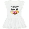 thumbnail image 3 of Inktastic Just Skip to the Part Where There's Donuts Girls Toddler Dress, 3 of 5