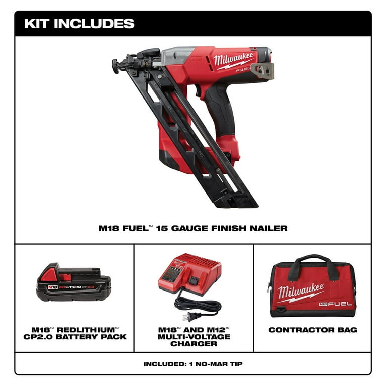 M18 FUEL 15 Gauge Finish Nailer