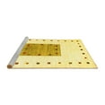 thumbnail image 2 of Ahgly Company Machine Washable Indoor Rectangle Solid Yellow Modern Area Rugs, 4' x 6', 2 of 4