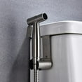 thumbnail image 2 of Stainless Steel Handheld Toilet Bidet Sprayer Set , Bidet Attachment Accessory Kit,Wall Mounted /Toilet Tank Mounted,Muslim Shower for Self Cleaning, 2 of 10