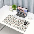 thumbnail image 5 of Bingfone Flamingo Palm Trees Large Gaming Mouse Pad,Extended Desk Mousepad with Stitched Edges,Non-Slip Base,Water Resist Keyboard Pad for Gamer, Office & Home, 29.5 x 16 in, 5 of 6