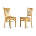 thumbnail image 4 of East West Furniture VAGR5-OAK-W Small Kitchen Dining Room Table & 4 Chairs, Oak, 4 of 5