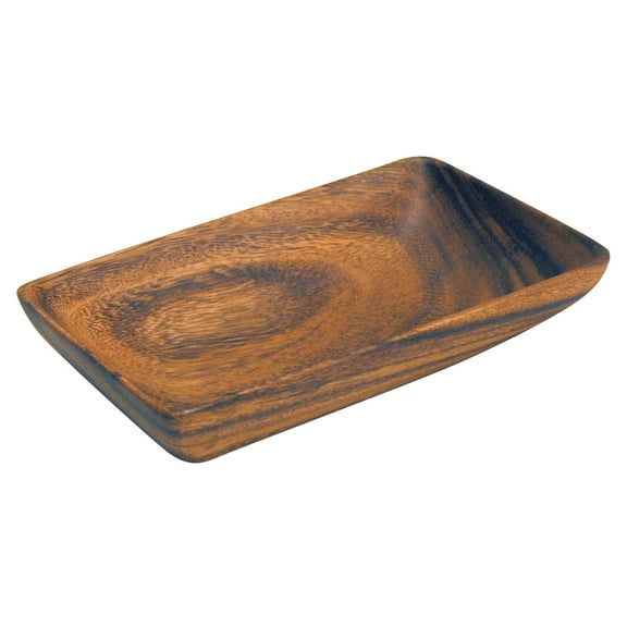 Pacific Merchants K0425 Acaciaware 8- by 5- by 1.5-Inch Acacia Wood Rectangle Serving Tray