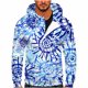 thumbnail image 1 of Sudadera informal con capucha y estampado de teñido anudado y media cremallera para hombre Pompotops  oipoqjl52194, 1 of 5