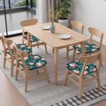thumbnail image 6 of Pioneer Flower Seat Covers for Dining Room Chairs Set Of 6,Stretch Printed Washable Chair Seat Cover with Elastic Ties and Button,Removable Waterproof Couch Cushion Covers, 6 of 6