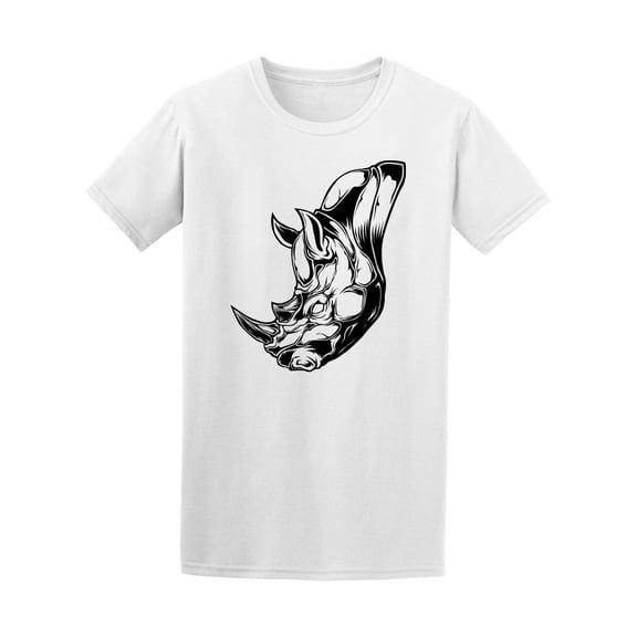 Grunge Vintage Rhino Sketch Tee Men's -Image by Shutterstock