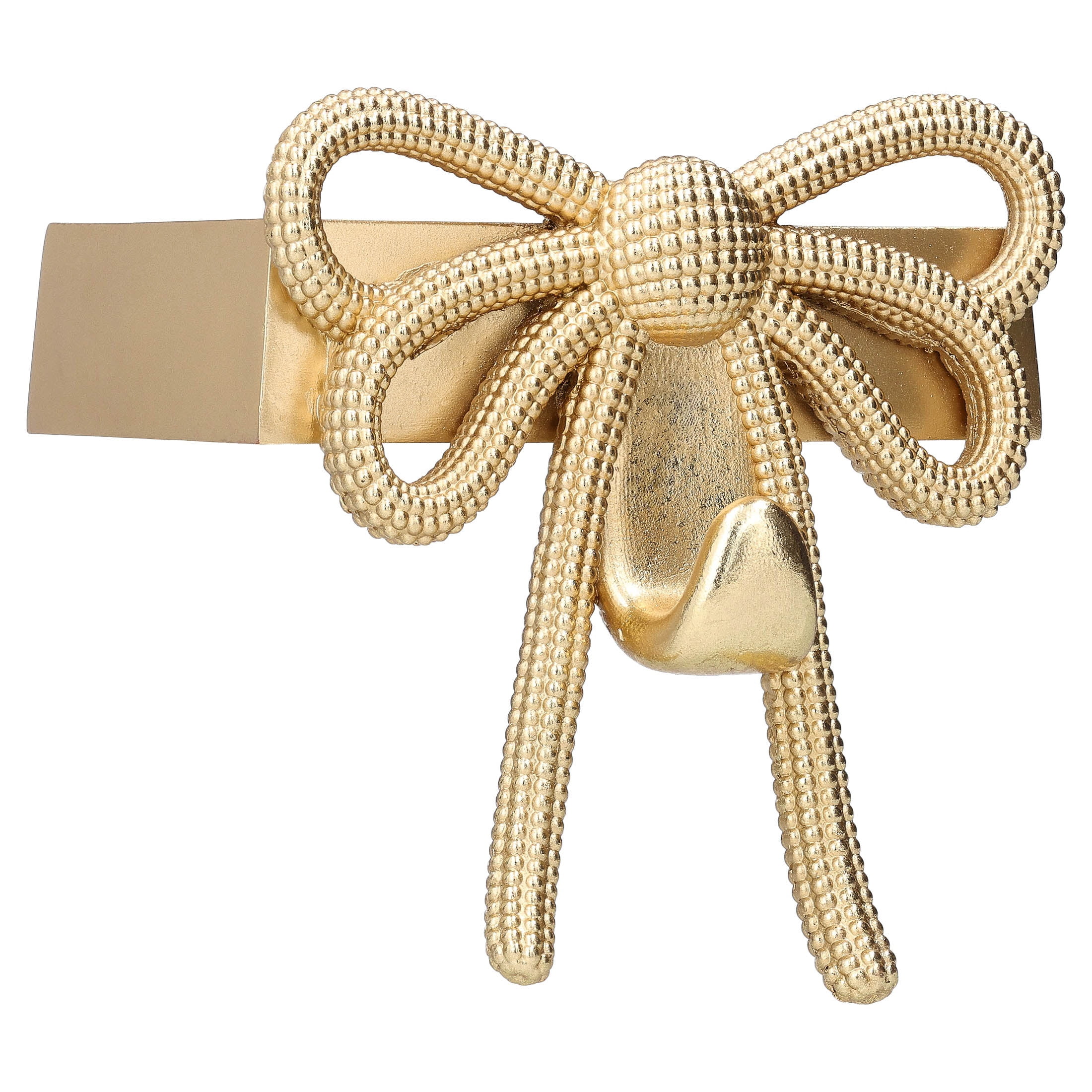 Gold Bow Christmas Stocking Holder, 7", by Holiday Time