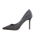 thumbnail image 3 of AUDeals Women Suede Pointed Closed Toe Stiletto Pumps, Fashion High Heel Dress Shoes, Comfort Footwear for Wedding, Party & Office Daily Wear (Grey, 9.5), 3 of 4