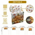 thumbnail image 6 of Burlap Table Runner 36 Inches Long,Orange Pumpkin Thanksgiving Watercolor Maple Leaf Non-Slip Kitchen Table Runners for Dining Room Everyday Use Party Table Decorations Fall Harvest, 6 of 9