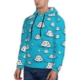 thumbnail image 3 of Goofa Hippo In Water Head for Men's Hooded Sweatshirt - Lightweight Pullover Hoodie with Kangaroo Pocket, Perfect for Everyday Wear-4X-Large, 3 of 7