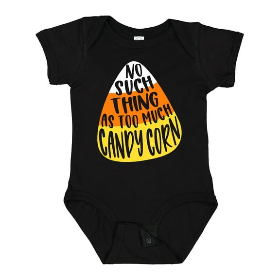 Inktastic Halloween No Such Thing As Too Much Candy Corn Boys or Girls Baby Bodysuit