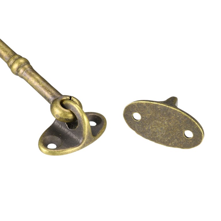 4.1 Cabin Hooks Eye Latch Brass Bronze 3 Pack 