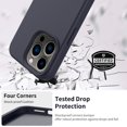 thumbnail image 6 of Compatible with iPhone 15 Pro Case with Screen Protector,Upgraded Liquid Silky Soft Silicone Cover,Fashionably  for Men Women Girls,Protective Phone Case 6.1",Dark Blue, 6 of 12