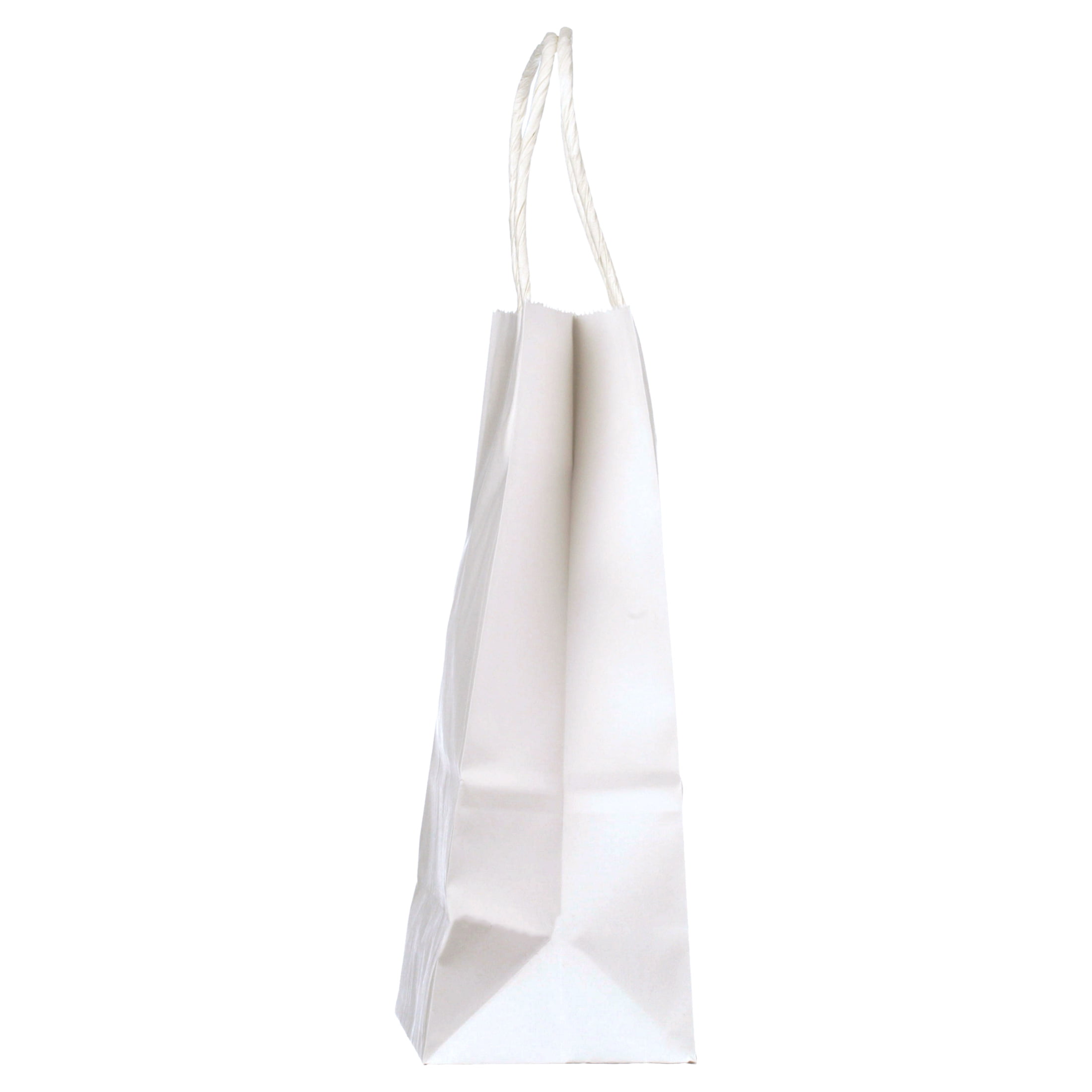 White Kraft Paper Wine Bottle Bags, 5.25x3.5x13, 50ct 