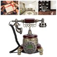 thumbnail image 1 of Teléfono antiguo teléfono fijo vintage con cable retro europeo con retroiluminación de vista completa para sala de estar para dormitorio junto a la cama para sala de estudio, 1 of 8