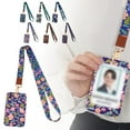 thumbnail image 1 of Heart Shaped Cell Phone Lanyard With Sliding Card Holder Adjustable Strap For O Ffice ID Cards PVC Leather, 1 of 8