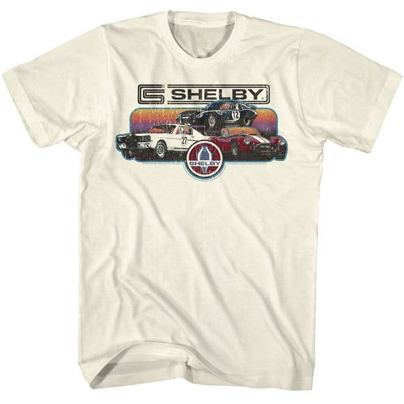 Carroll T-Shirt Adulte Shelby Motors Collage Dégradé Naturel S