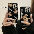 thumbnail image 3 of Tide brand teddy bear is suitable for Apple mobile phone case 17promax glossy cartoon soft case, 3 of 12