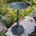 thumbnail image 2 of Oakland Living Frog Themed Bird Bath-Verdi Grey, 2 of 2