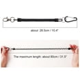 thumbnail image 2 of Uxcell Carabiner Hook Spiral Fishing Lanyard, Retractable Safety Coiled Cord Lanyard with Lobster Clasp, Elastic Spring Coil Rope Strap Leash for Fishing, Climbing, Boating, Pliers Tool, 2 of 7