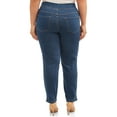 thumbnail image 2 of Terra & Sky Women's Plus Size Tummy Control Pull On 4 Pocket Jean with Stretch, 2 of 5