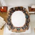 thumbnail image 5 of Feelyou Brown Dreamcatcher Full Size Sheets, Hippie Tribal Triangle Bed Sheets, Southwestern Style Sheet Sets, Lightweight Room Decor, 4pcs, 5 of 7