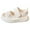Beige, variant on UngA Kids Sandals Girls Girls Sandals Summer Open Toe Flats Shoes Dress Sandals for Toddler Little Kid Big Kid Princess Shoes(Beige,Size 11)