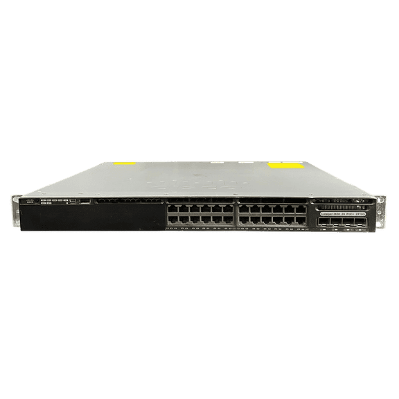 Restored Cisco WS-C3650-24PD-S 24-Port GbE PoE+ w/ 2x10G Uplinks IP Base Switch (Refurbished)
