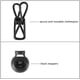 thumbnail image 3 of Tendedero de Viaje portátil, Tendedero retráctil elástico Ajustable para Viajes y Camping con Clips de 12 Piezas para Uso en Interiores y Exteriores, 3 of 7